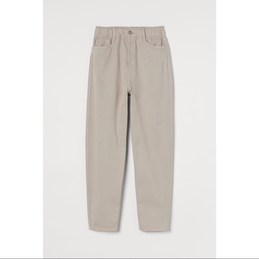 H&M High Waist Twill Pants